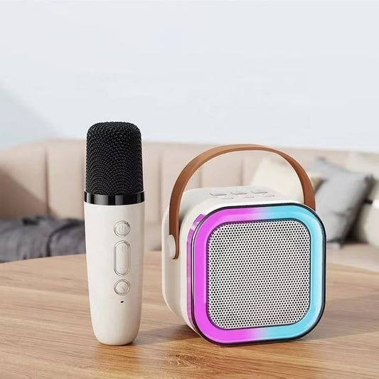 Boxa Karaoke cu 2 Microfoane pentru Copii, Roz.