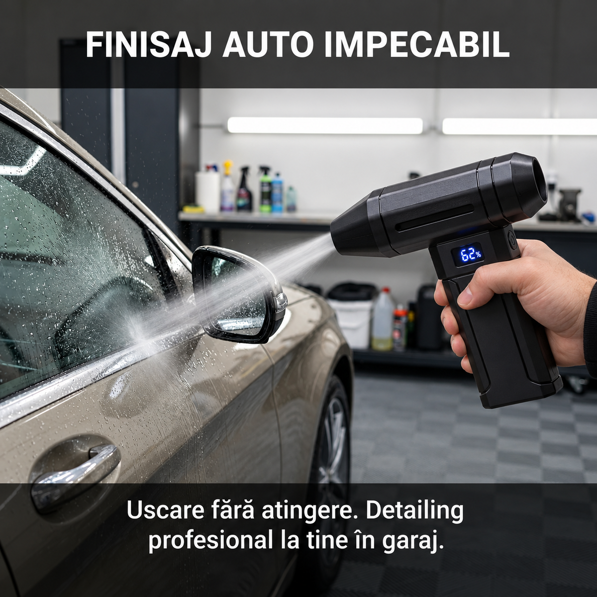 Suflantă Turbo X8 – 450.000 RPM, 5 Trepte + Turbo