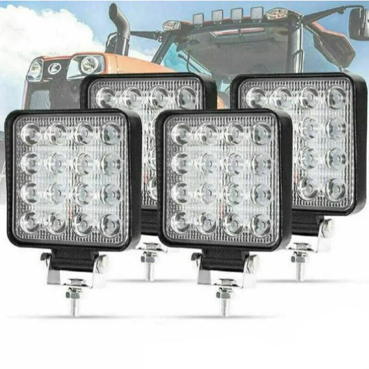 Set 8 Proiectoare 16 LED 48W Auto OFF-ROAD