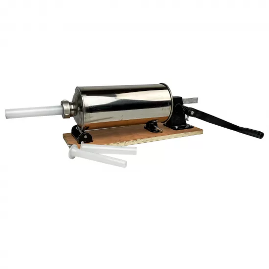 Masina de Facut Carnati 4L din INOX Blat din Lemn.
