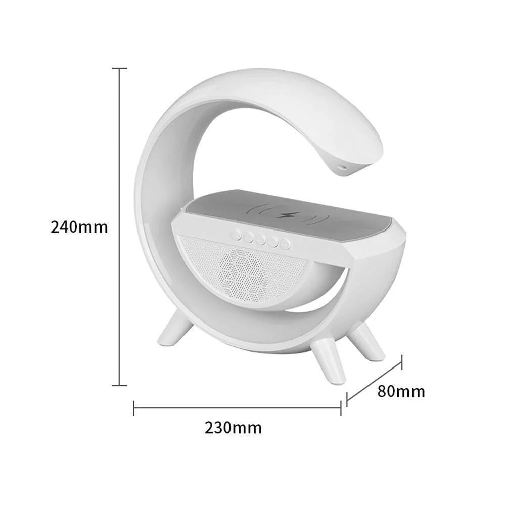 Lampa Smart LED RGB si Incarcator Wireless 15W, Lumini Ambientale, Sincronizare muzicala