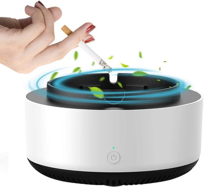 Scrumiera electrica  inteligenta ,cu aspiratie, alimentare baterii AA