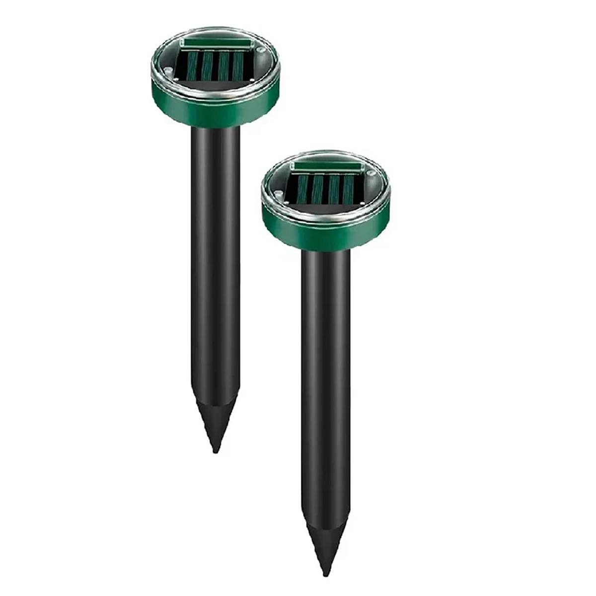 1+1 CADOU Aparat Cu Incarcare Solara Anti Daunatori, Pentru Cartite, Gradina, Cu Tarus, Verde.