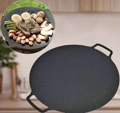 Plită  Rotundă Coreeană , pentru grătar, diametru 36 cm, negru