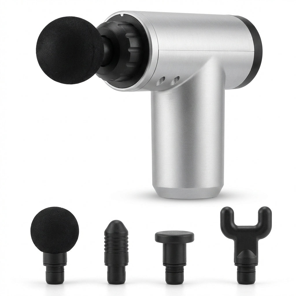 Pistol de Masaj Profesional - Terapie prin Vibrații pentru Recuperare Musculară & Mobilitate