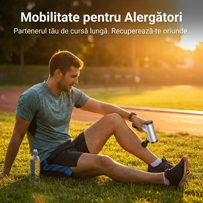 Pistol de Masaj Profesional - Terapie prin Vibrații pentru Recuperare Musculară & Mobilitate