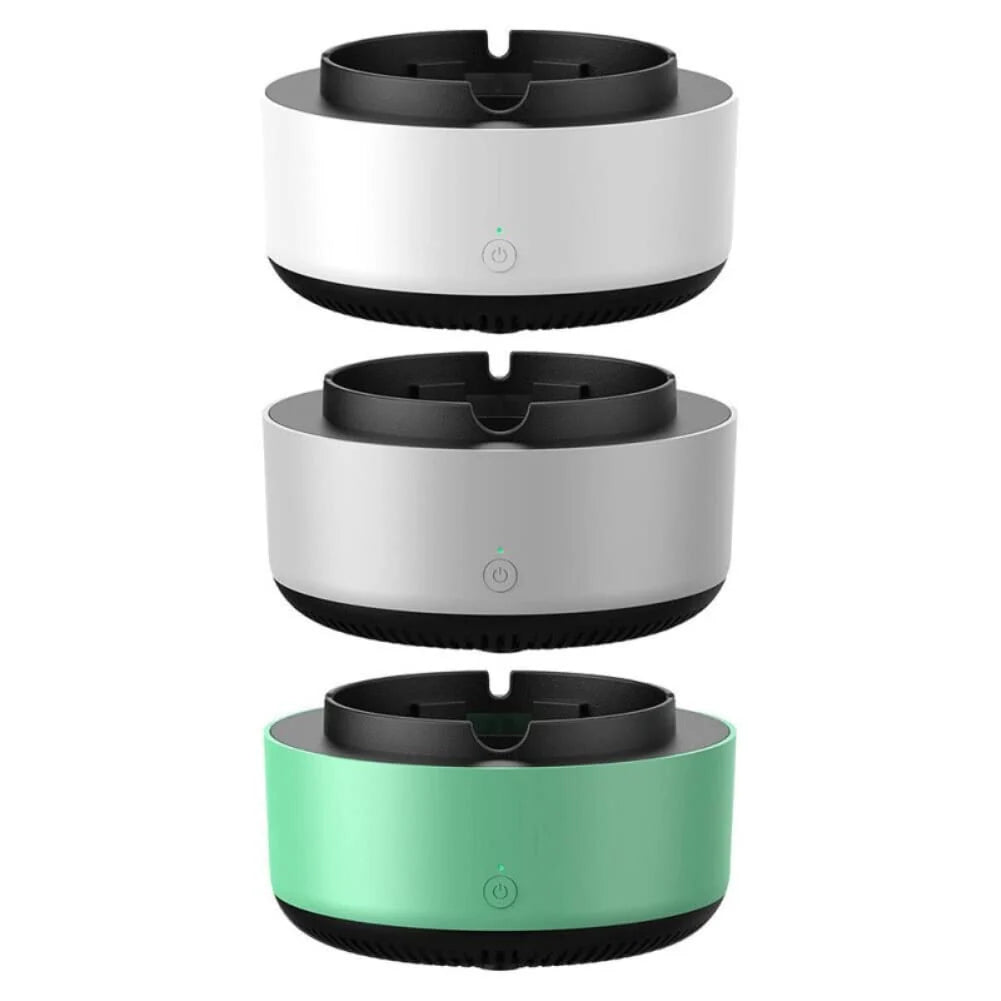 Scrumiera electrica  inteligenta ,cu aspiratie, alimentare baterii AA