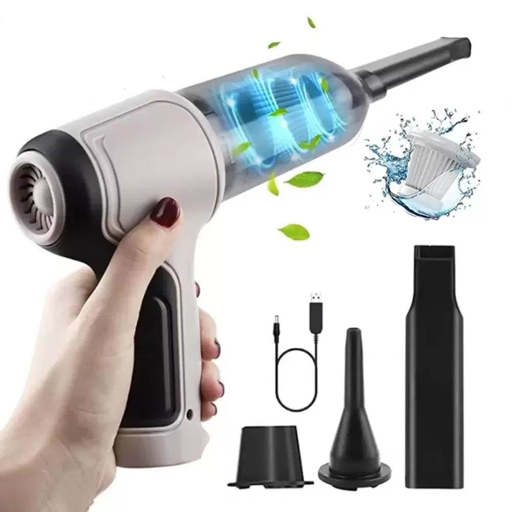 Mini aspirator auto portabil 3-în-1