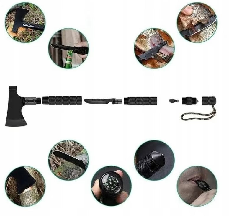 Kit Topor Multifuncțional pliabil - Negru