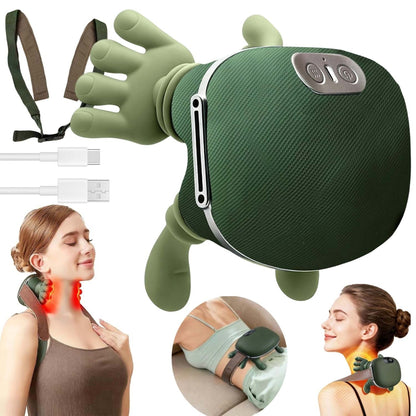 Aparat Masaj Cervical 4D cu Încălzire – Masaj Tip Mâini Reale