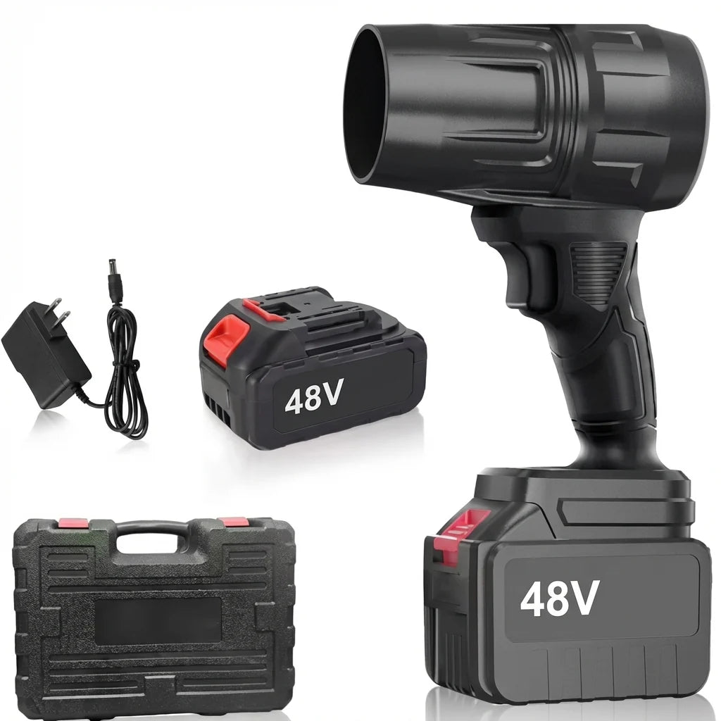 Suflantă Turbo Portabilă - Uscare Auto & Curățare Zăpadă + 2 Acumulatori 48V