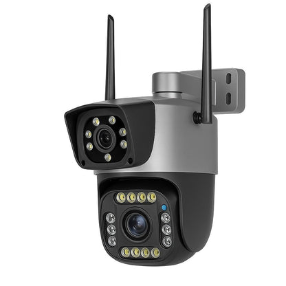 Camera IP Wi-Fi, 8MP, PTZ, Dubla Lente, Zoom Optic, Night Vision, Gri.