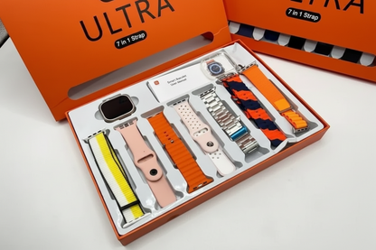 Ceas Inteligent S8 Ultra Smartwatch, 7 curele, Full Set