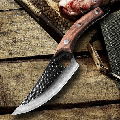 Cuțit Japonez Profesional Santoku, Oțel Inoxidabil Forjat Manual, Ultra Ascuțit pentru Bucătărie