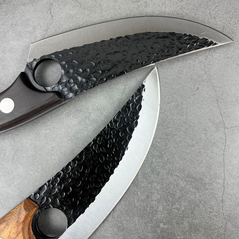 Cuțit Japonez Profesional Santoku, Oțel Inoxidabil Forjat Manual, Ultra Ascuțit pentru Bucătărie