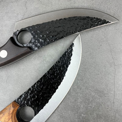 Cuțit Japonez Profesional Santoku, Oțel Inoxidabil Forjat Manual, Ultra Ascuțit pentru Bucătărie