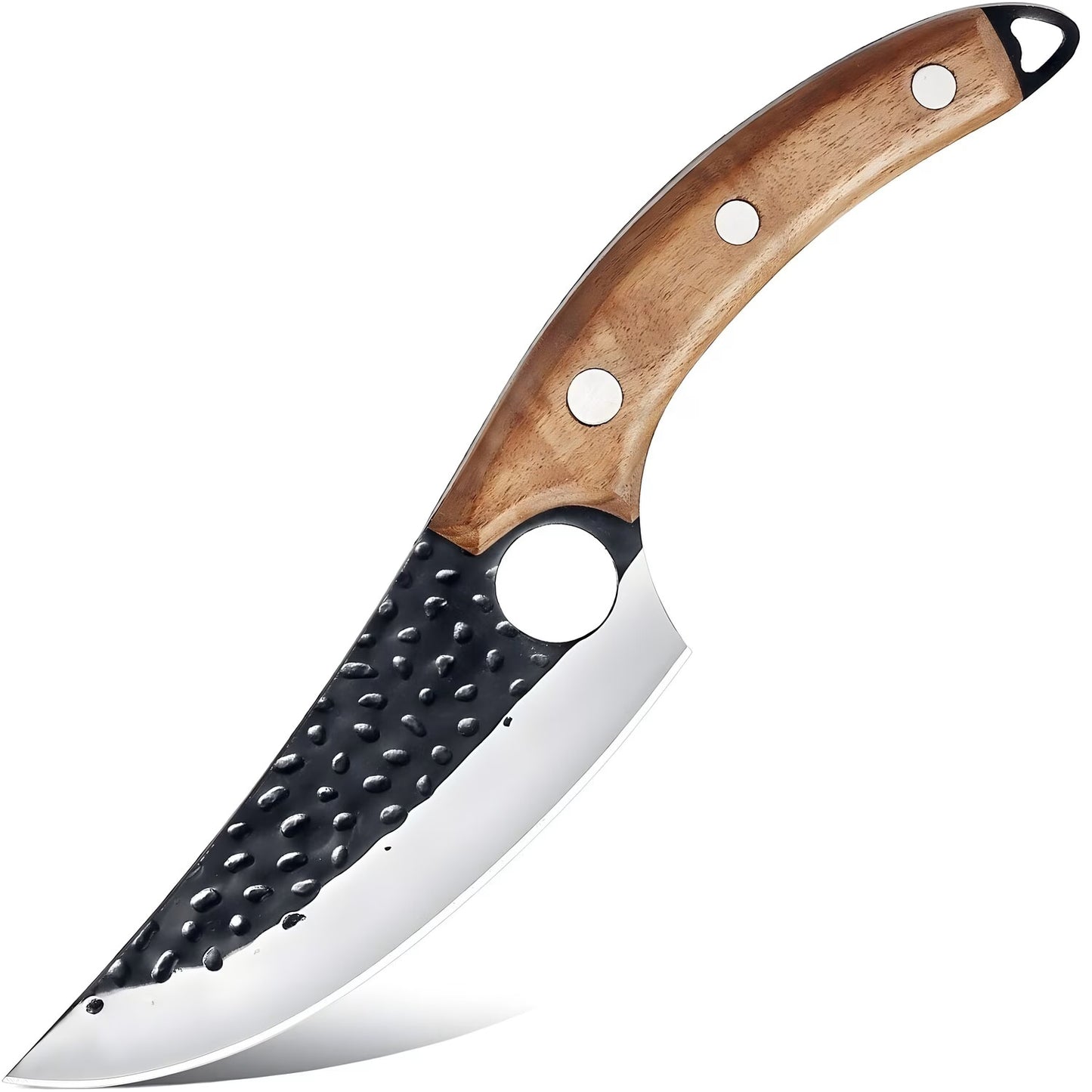 Cuțit Japonez Profesional Santoku, Oțel Inoxidabil Forjat Manual, Ultra Ascuțit pentru Bucătărie
