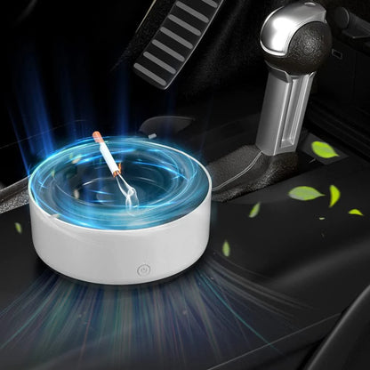 Scrumiera electrica  inteligenta ,cu aspiratie, alimentare baterii AA