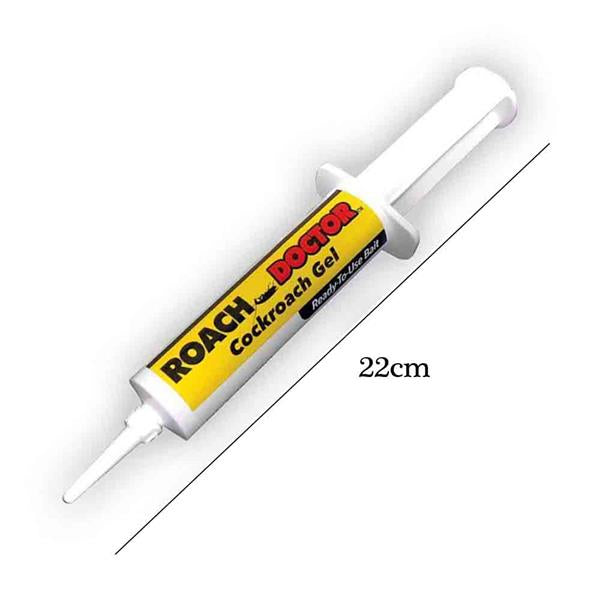 Set 5 x Gel Anti-Gândaci Roach Doctor, Seringă Aplicare 30g, Eliminare Rapidă în 24h, Efect de Cascadă, Interior/Exterior