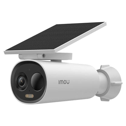 Camera supraveghere exterior WiFi cu panou solar , 5 MP, 2.8 mm,  lumina alba 15 m, 5000 mAh, slot card, microfon si difuzor.