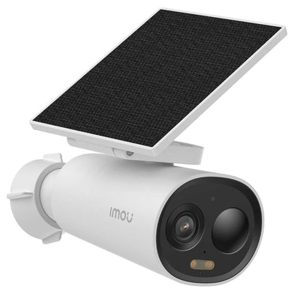 Camera supraveghere exterior WiFi cu panou solar , 5 MP, 2.8 mm,  lumina alba 15 m, 5000 mAh, slot card, microfon si difuzor.