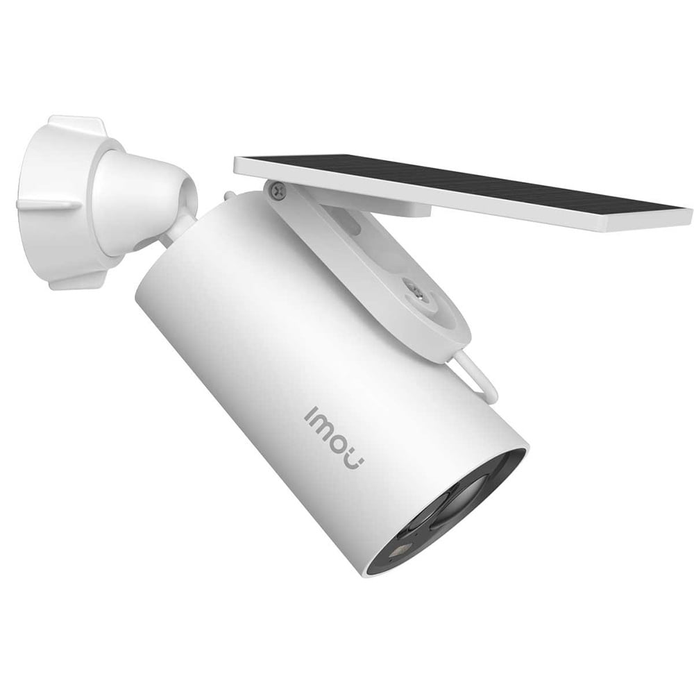 Camera supraveghere exterior WiFi cu panou solar , 5 MP, 2.8 mm,  lumina alba 15 m, 5000 mAh, slot card, microfon si difuzor.