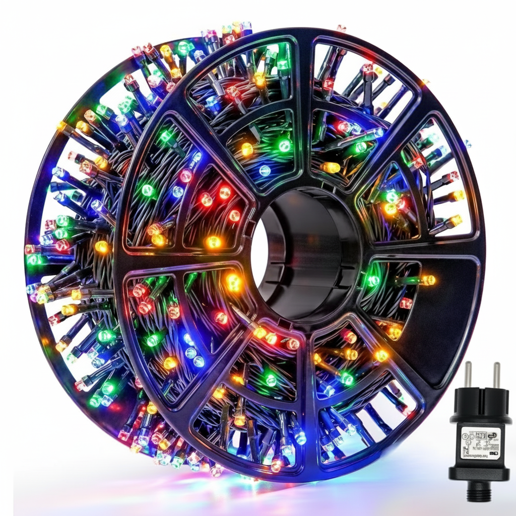 Instalație de Crăciun 100m - 450 led-uri – Lumini Colorate