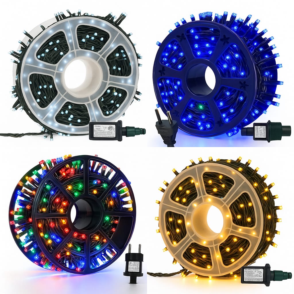 Instalație de Crăciun 100m - 450 led-uri – Lumini Colorate