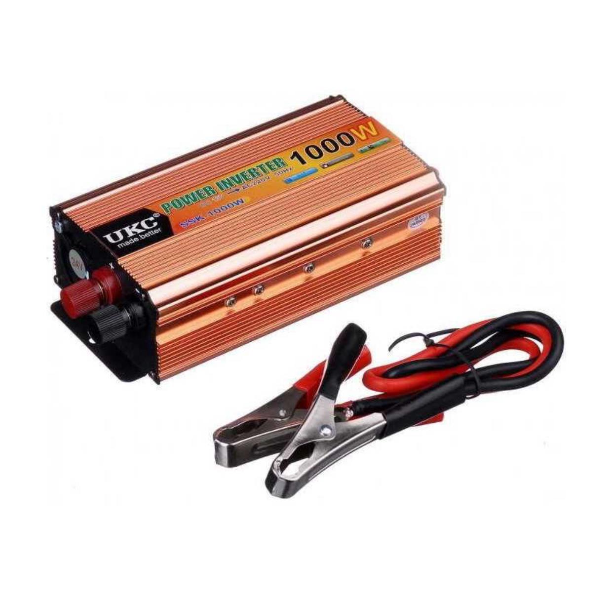 Invertor auto UKC 1000W, 12V la 220V – alimentare sigură și practică pentru dispozitivele tale.