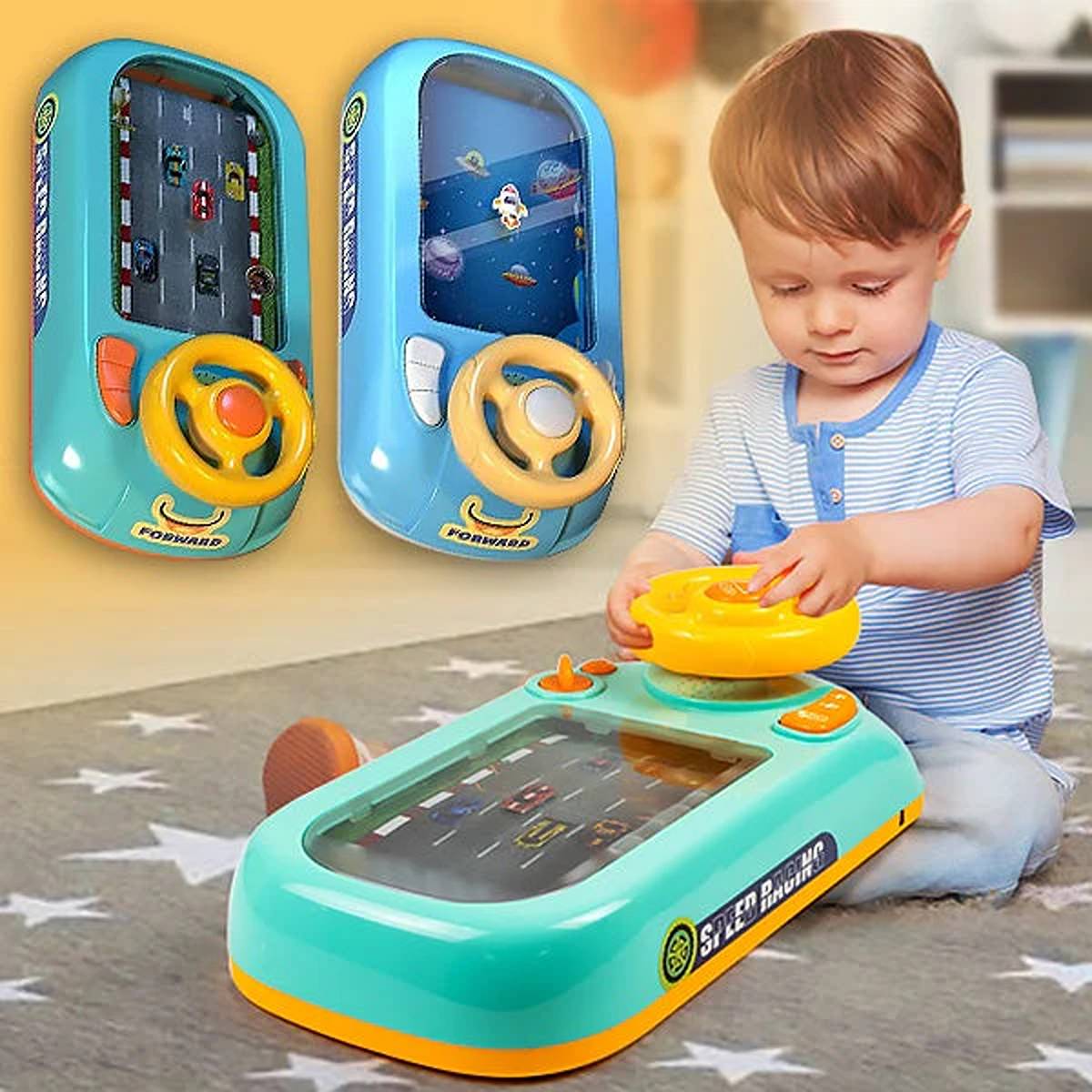 Volan interactiv pentru copii 3+, jucărie  cu lumini, sunete