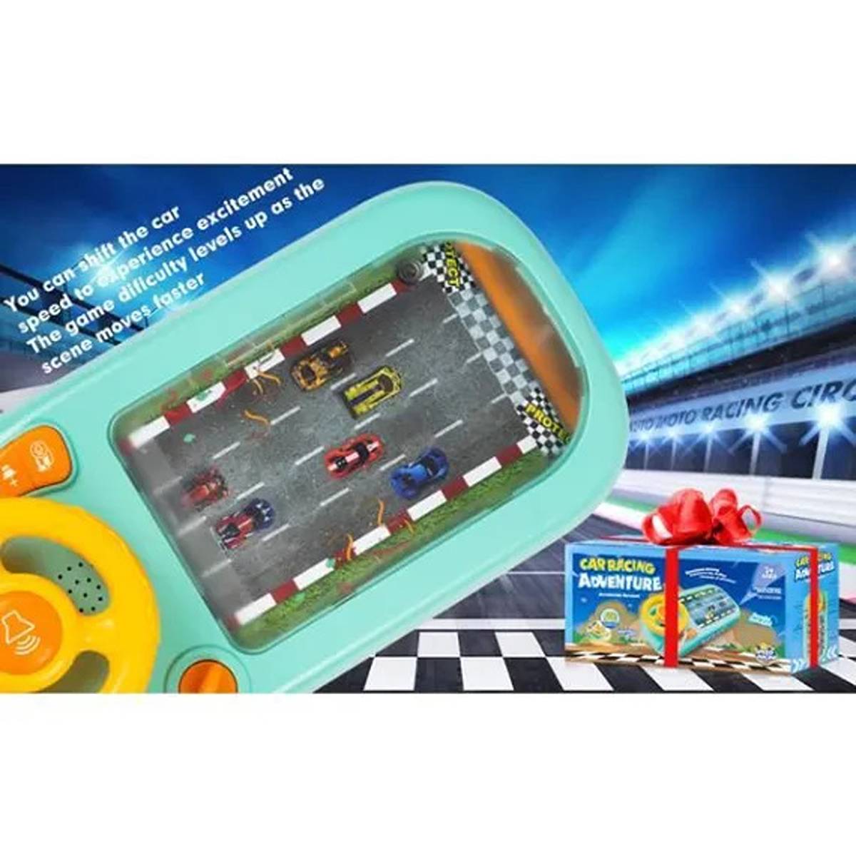 Volan interactiv pentru copii 3+, jucărie  cu lumini, sunete