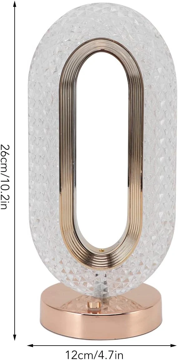 Lampă LED Cristal, Lumina Ambientală 3 Culori