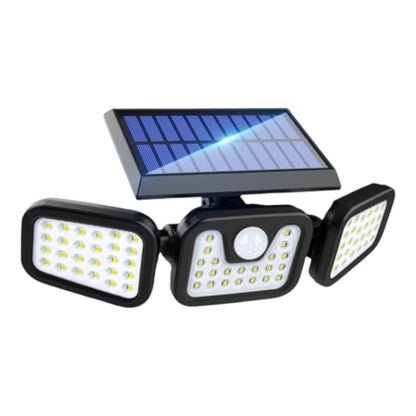 Lampă Solară LED cu 3 Capete – 74 LED-uri