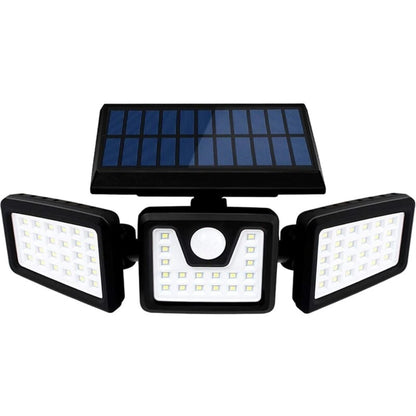 Lampă Solară LED cu 3 Capete – 74 LED-uri