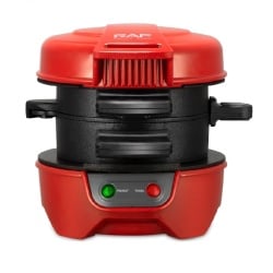 Aparat de facut burgeri sau sandwich-uri RAF 600W, Rosu.