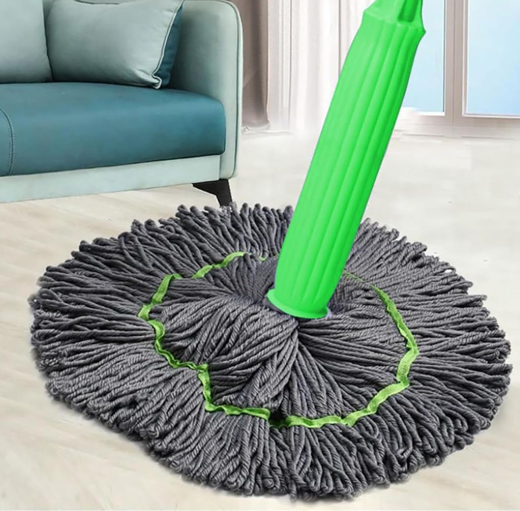 Mop rotativ 2 în 1 verde