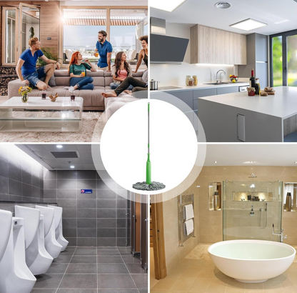 Mop rotativ 2 în 1 verde