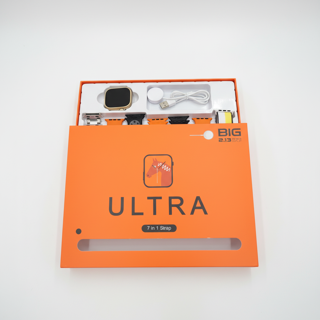 Ceas Inteligent S8 Ultra Smartwatch, 7 curele, Full Set