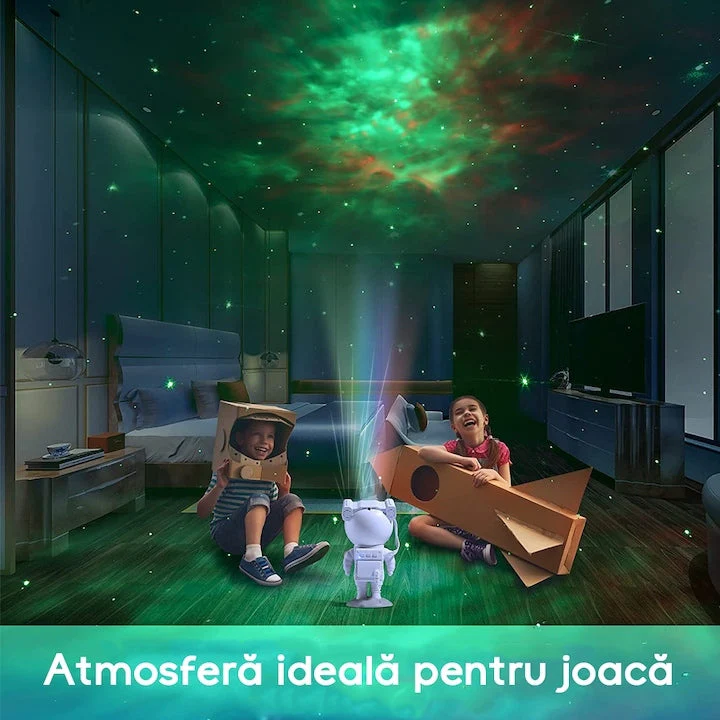 Proiector de stele  Astronaut, Lampa de veghe pentru copii