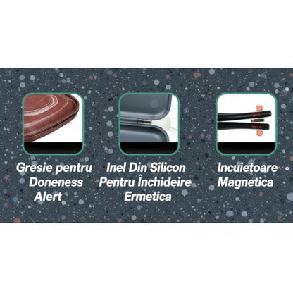 Tigaie dubla din aluminiu, ceramica