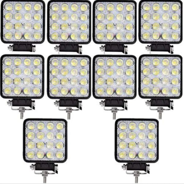 Set 8 Proiectoare 16 LED 48W Auto OFF-ROAD