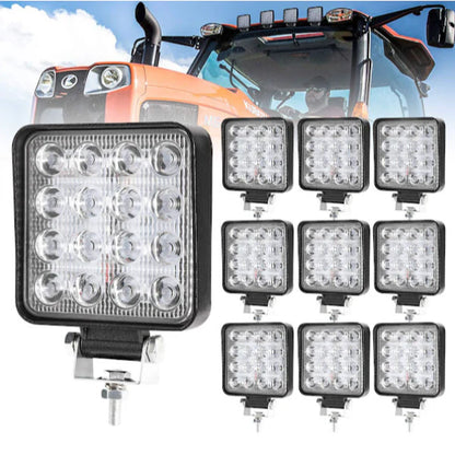 Set 8 Proiectoare 16 LED 48W Auto OFF-ROAD