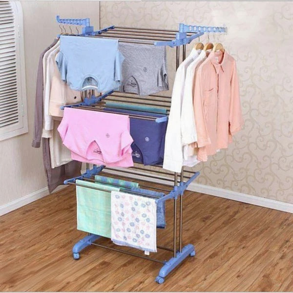 Uscator vertical, mobil si pliabil pentru rufe cu suport umerase,