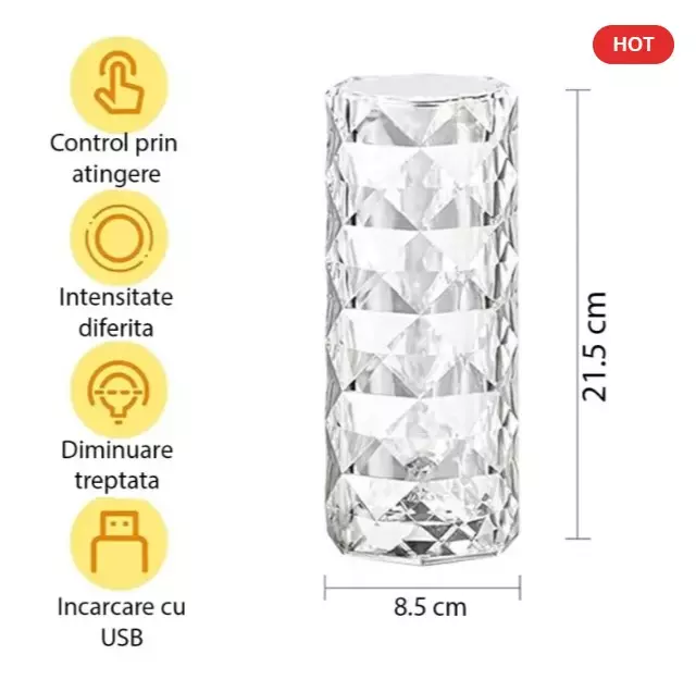 Lampa LED Ambientala cu Telecomanda pentru birou, 16 Culori