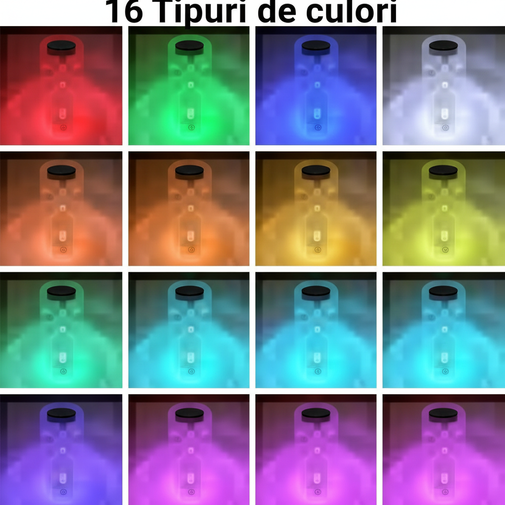 Lampa LED Ambientala cu Telecomanda pentru birou, 16 Culori