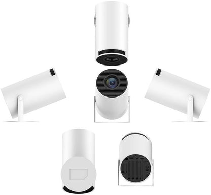 Consolă de Jocuri HD cu Proiector Portabil X10 PLUS, Android 11.0, 120 ANSI Lumeni, WiFi 5G, Include 2 Controllere, Alb