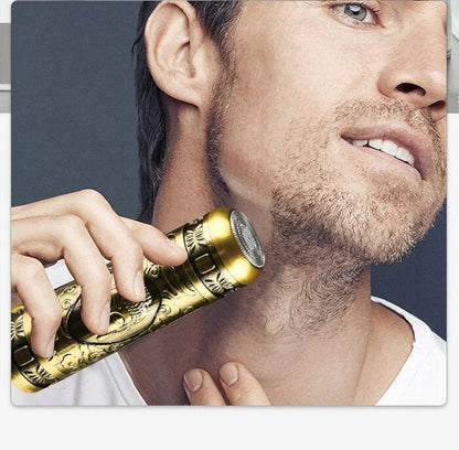 Set Aparat Tuns Cu Precizie Pentru Contur + Aparat De Ras  Electric Cu Incarcare USB