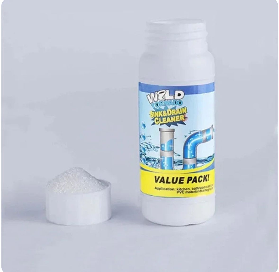 Set 5 Bucati recipiente cu granule 100g pentru desfundat scurgeri.