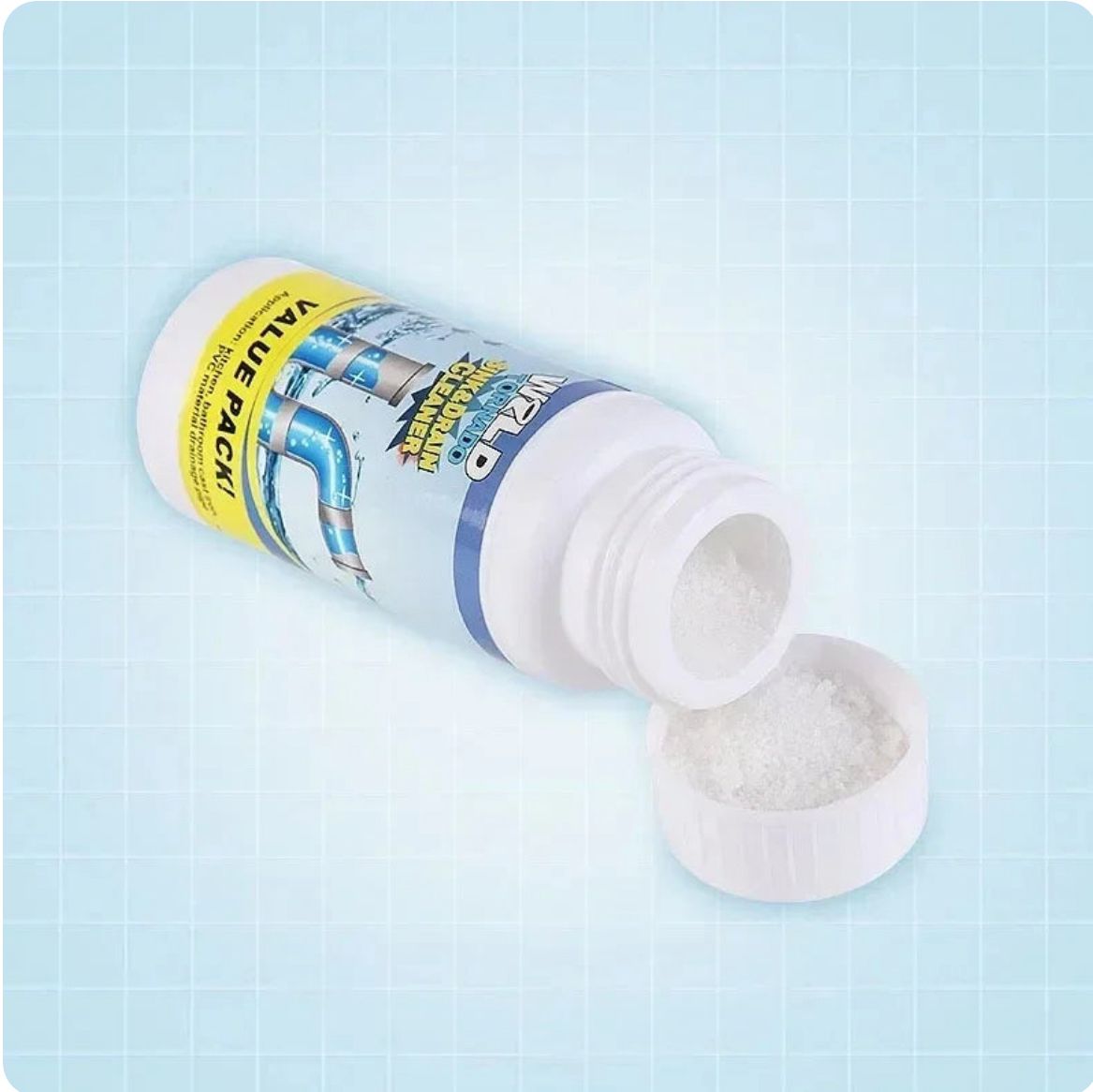 Set 5 Bucati recipiente cu granule 100g pentru desfundat scurgeri.