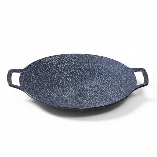 Plită  Rotundă Coreeană , pentru grătar, diametru 36 cm, negru.